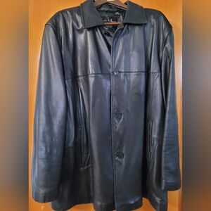 Men's Black Leather Jacket